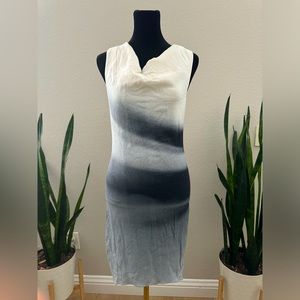 Helmut Lang Beam Shift Hi-Low Midi Dress